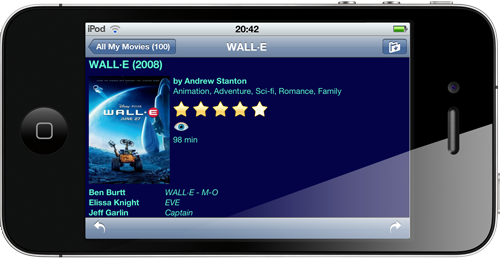 All My Movies for iPhone - movie details